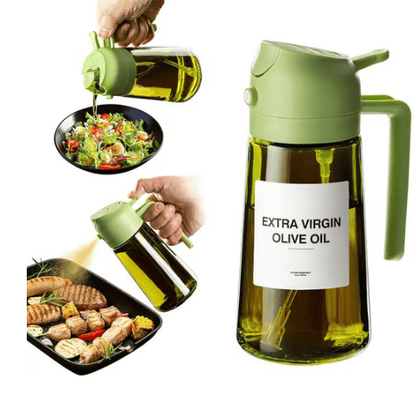 💕2 in 1 Glass Oil Sprayer & Dispenser🔥