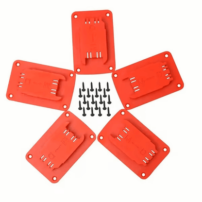 🔥Limited Edition, Only 100 Sets Left! - 5Packs Tool Holders for DeWalt 14.4V/18V/20V & Milwaukee  M1818V lithium batteries tool mounting base electric drill