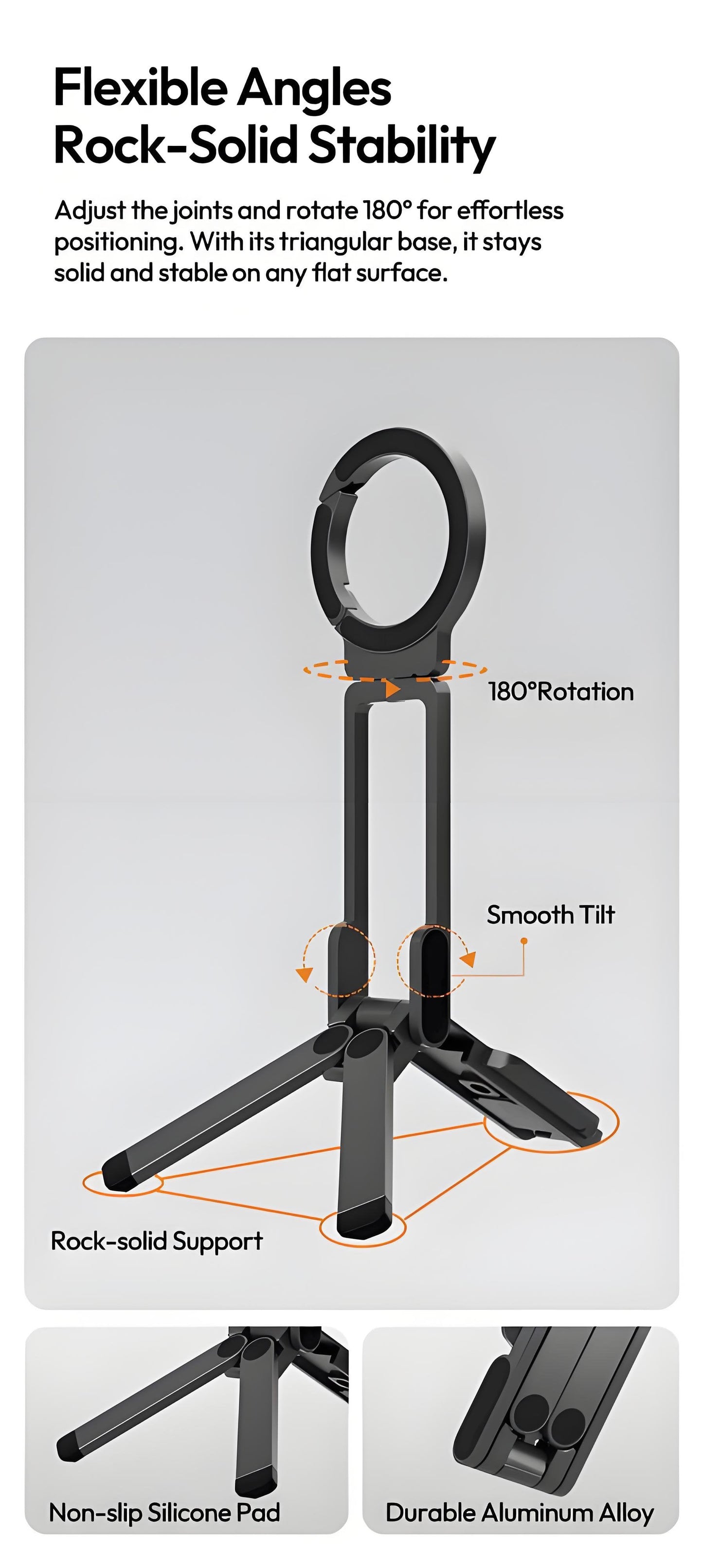 🔥HOT SALE 🔥Strong Magnetic Phone Tripod for iPhone (49% OFF)