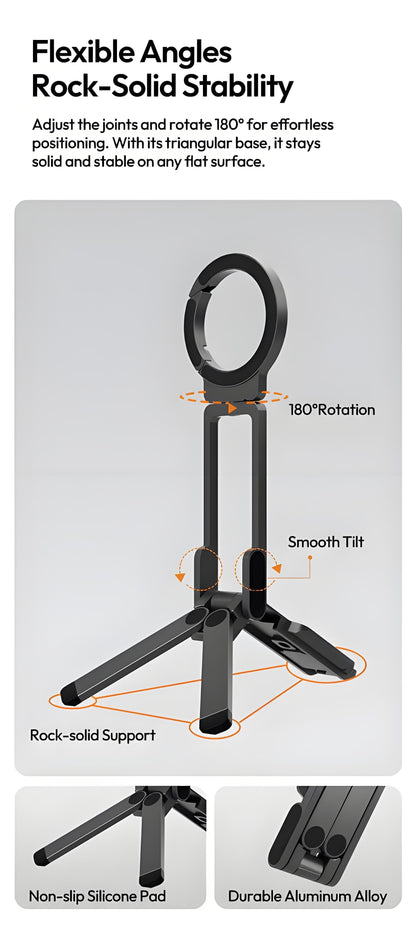 🔥HOT SALE 🔥Strong Magnetic Phone Tripod for iPhone (49% OFF)