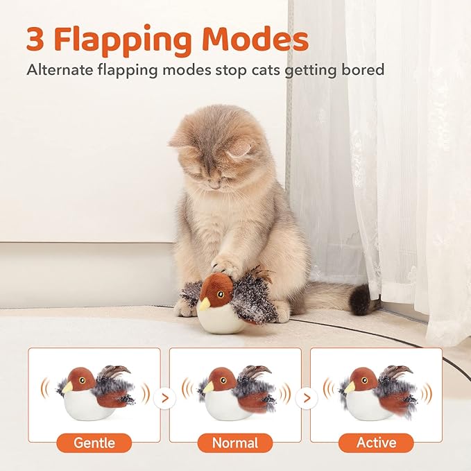 🎅Top Christmas Gift 2025 🎉Flapping Bird Cat Toy😻Cat’s New Playmate