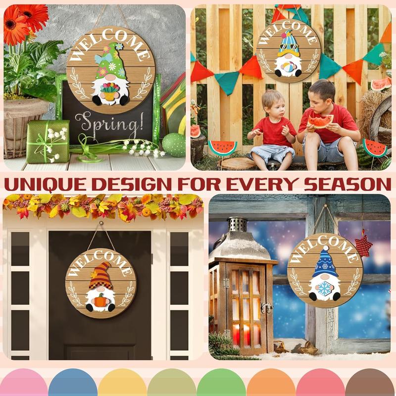 💫Interchangeable Wooden Gnome Decor Holiday Seasonal Gnome Decorations🚪(📦Buy 2 Free Shipping)