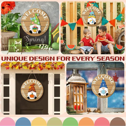 💫Interchangeable Wooden Gnome Decor Holiday Seasonal Gnome Decorations🚪(📦Buy 2 Free Shipping)