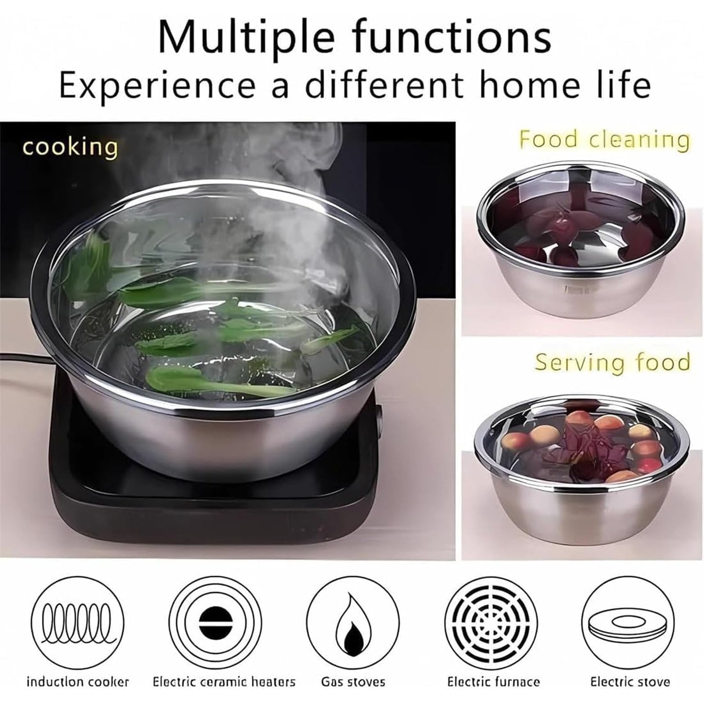 Stainless Steel Grater with Drain Basket🥕🥗