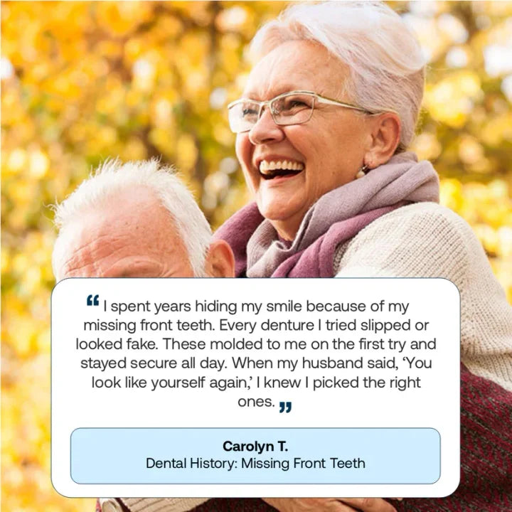 🌎Ends Today: 50% OFF!  Elycura™  Custom-Fit Full Functional Dentures Make you more confident