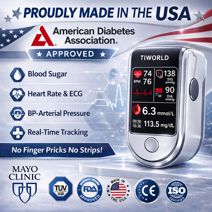 🔥Final 3 Hours : 2026 New Year Special🏆Aurora Tech™ Non-Invasive Blood Glucose Meter 99.9% Accuracy （Mayo Clinic Recommended）