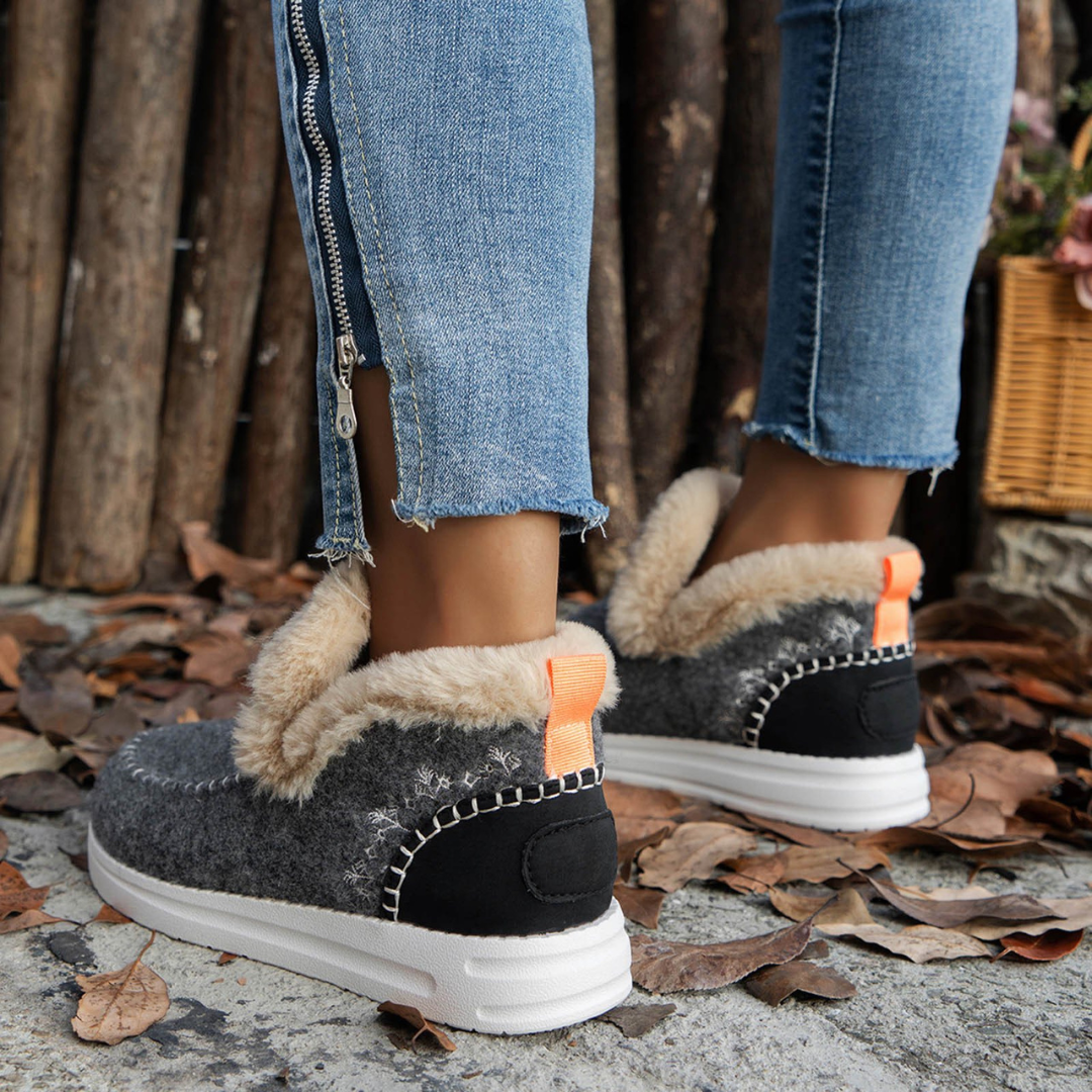 🔥Christmas Day Sale OFF🔥 - Kickly Orthopedic Fleece Slip-On Boots