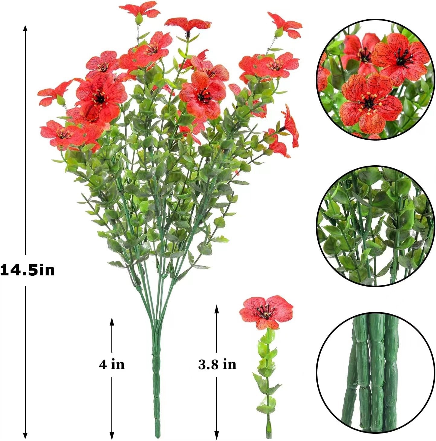💥Upgraded high-grade material 🌱High-Grade Material Artificial Flowers(Zero Pollen Allergies)