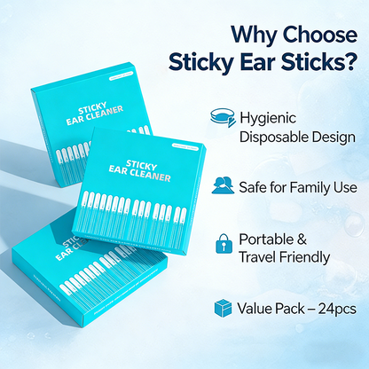 🔥Last Day 50% OFF 💦Sticky Ear Cleaning Sticks – Gentle, Visible Ear Care