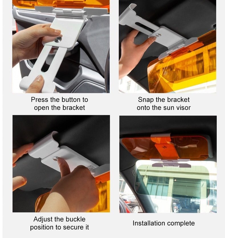 🎄Hot Sales 49% OFF - 🚗Sun Visor for Car Universal Anti-Glare Polarized Visor Extender with UV400 Protection