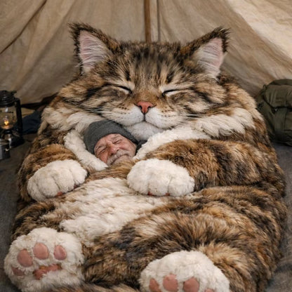 🔥Save up to 49% OFF ends soon🌟🐱 Fluffy cat sleeping bag– Soft, Warm & Purrfectly Cozy😴💤