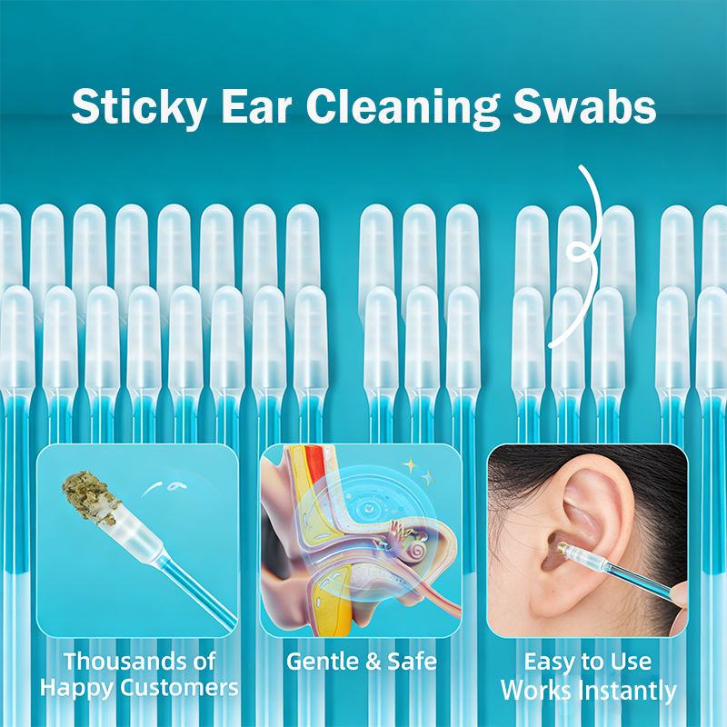 🔥Last Day 50% OFF 💦Sticky Ear Cleaning Sticks – Gentle, Visible Ear Care