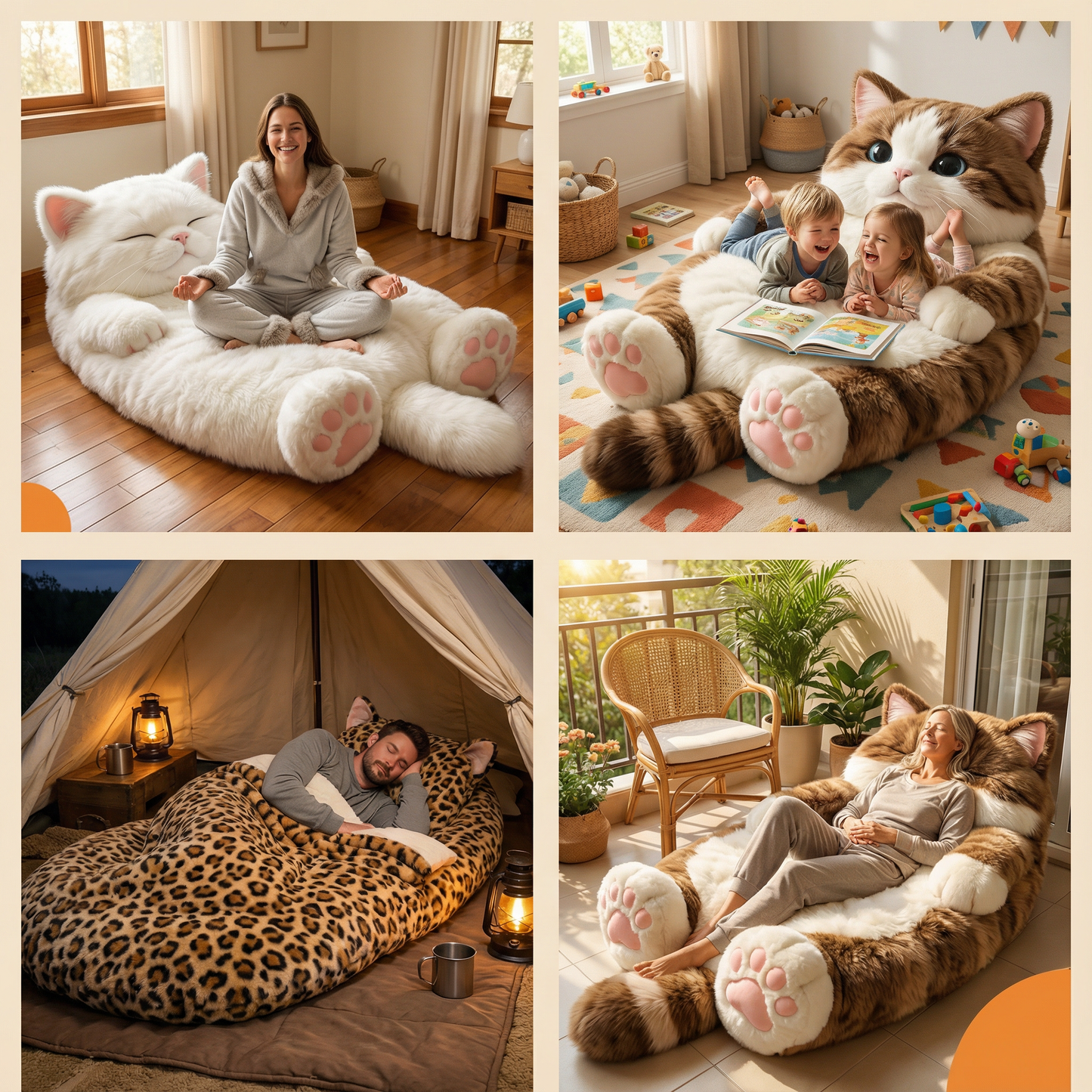 🔥Save up to 49% OFF ends soon🌟🐱 Fluffy cat sleeping bag– Soft, Warm & Purrfectly Cozy😴💤
