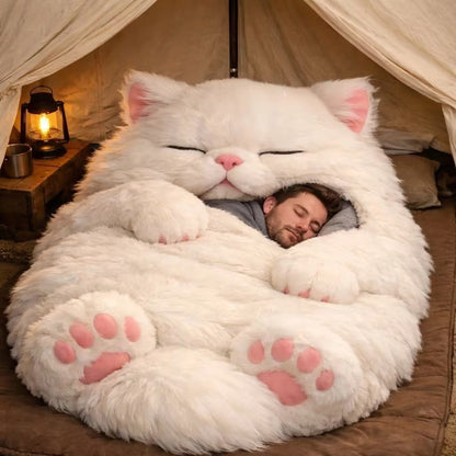 🔥Save up to 49% OFF ends soon🌟🐱 Fluffy cat sleeping bag– Soft, Warm & Purrfectly Cozy😴💤