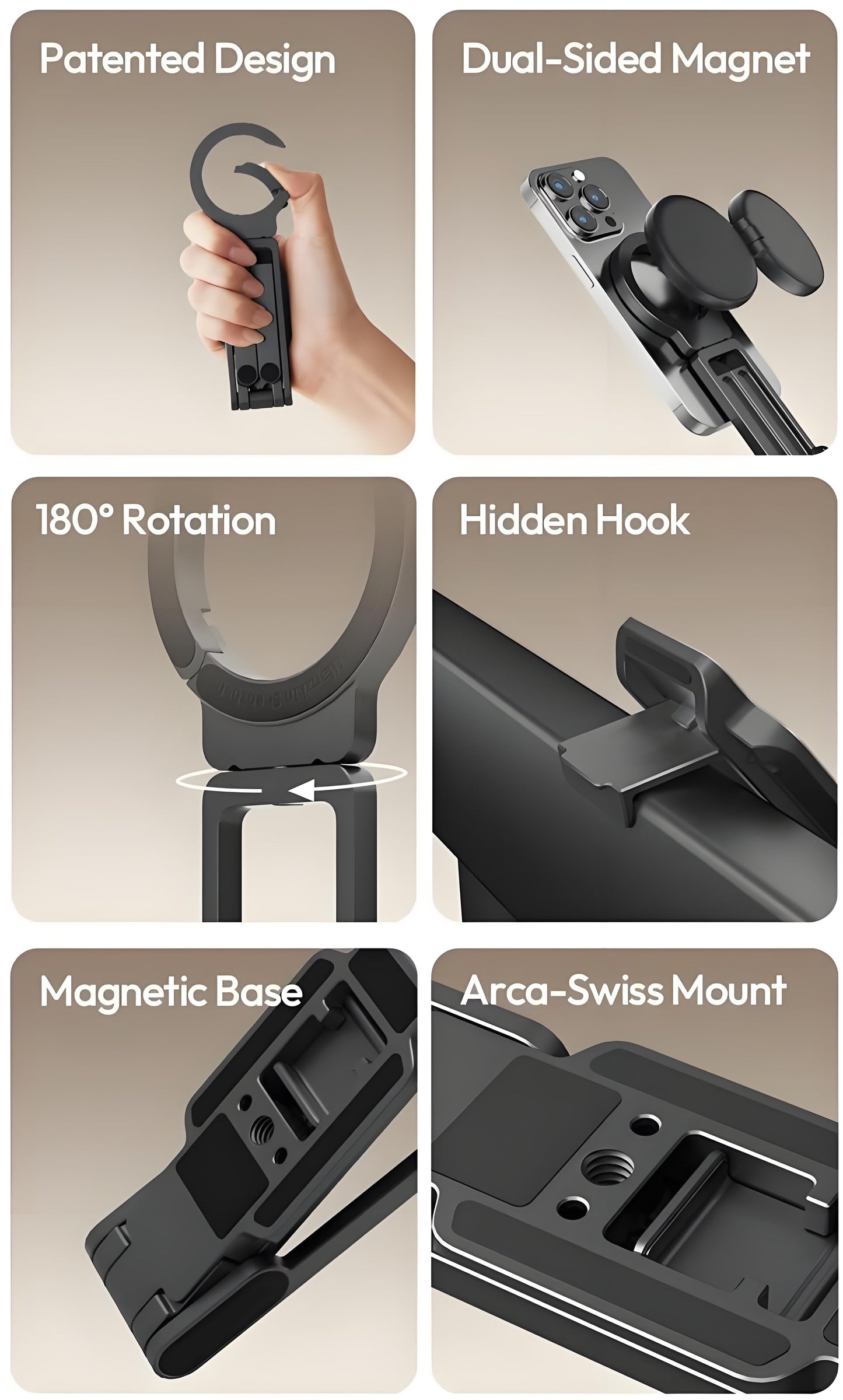 🔥HOT SALE 🔥Strong Magnetic Phone Tripod for iPhone (49% OFF)