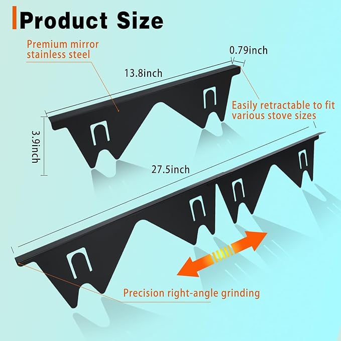 🎁Retractable Stainless Steel Stove Gap Covers