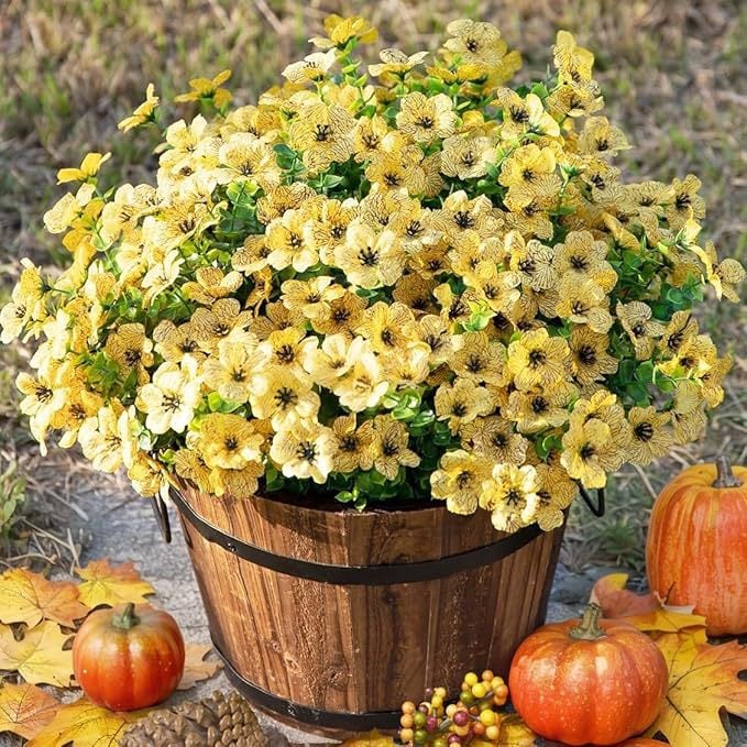 💥Upgraded high-grade material 🌱High-Grade Material Artificial Flowers(Zero Pollen Allergies)