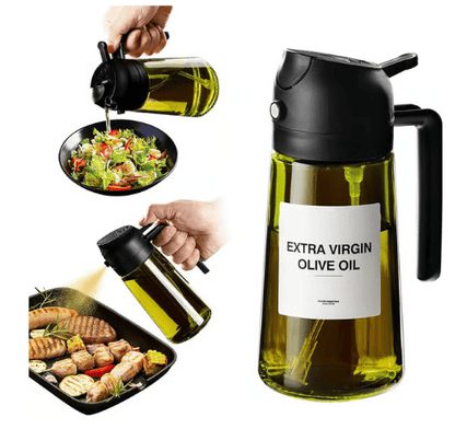 💕2 in 1 Glass Oil Sprayer & Dispenser🔥
