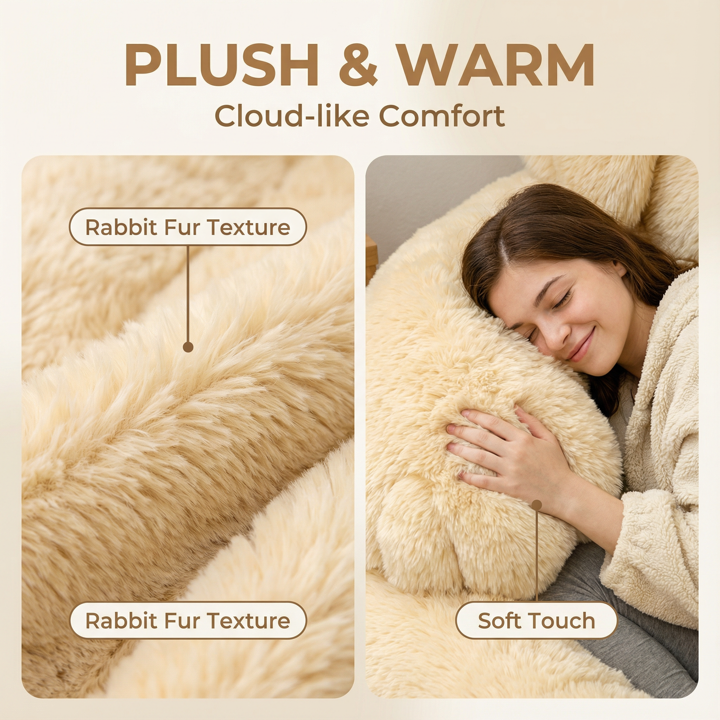 🔥Save up to 49% OFF ends soon🌟🐶 Fluffy dog sleeping bag– Soft, Warm & Purrfectly Cozy😴💤