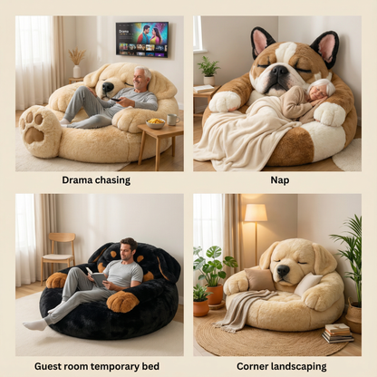 🔥Save up to 49% OFF ends soon🌟🐶 Fluffy dog sleeping bag– Soft, Warm & Purrfectly Cozy😴💤