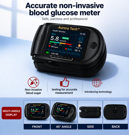 ⭐Aurora Tech™Non-Invasive AI Blood Sugar Analyzer | High-Precision 99.9% Accuracy | TGA Certified