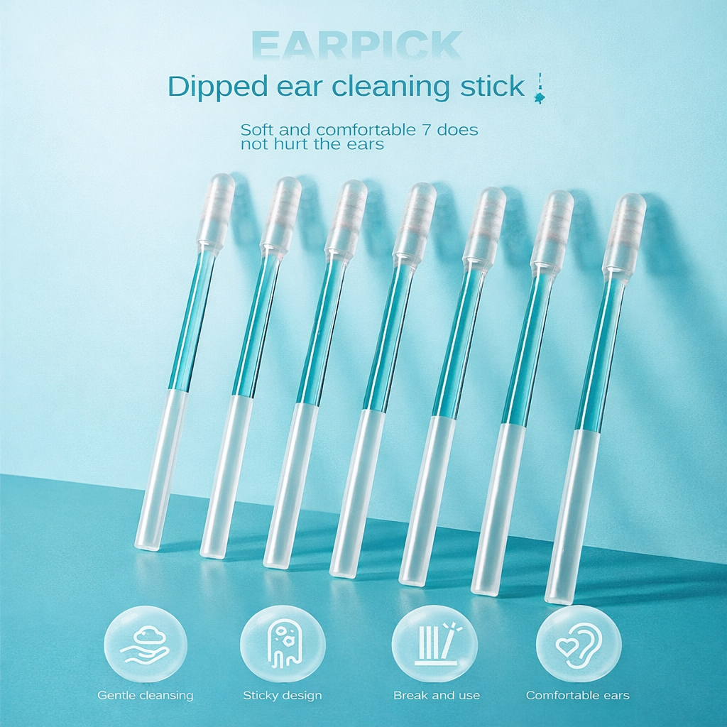 🔥Last Day 50% OFF 💦Sticky Ear Cleaning Sticks – Gentle, Visible Ear Care