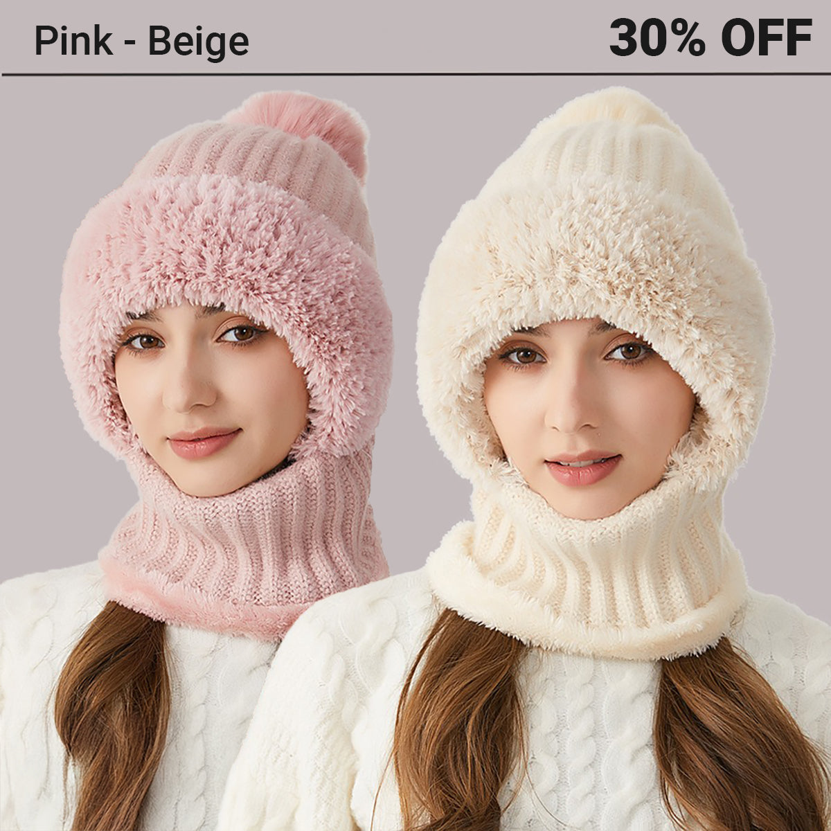 Set 2 - Pink + Beige (30% OFF🔥)