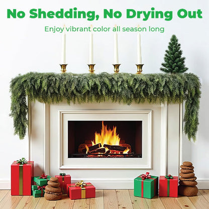 🎅HOT SALE 49% OFF💥2025 Premium Christmas Artificial Cedar Garland🎄 (6 FT / 1.8 M)