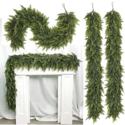 🎅HOT SALE 49% OFF💥2025 Premium Christmas Artificial Cedar Garland🎄 (6 FT / 1.8 M)