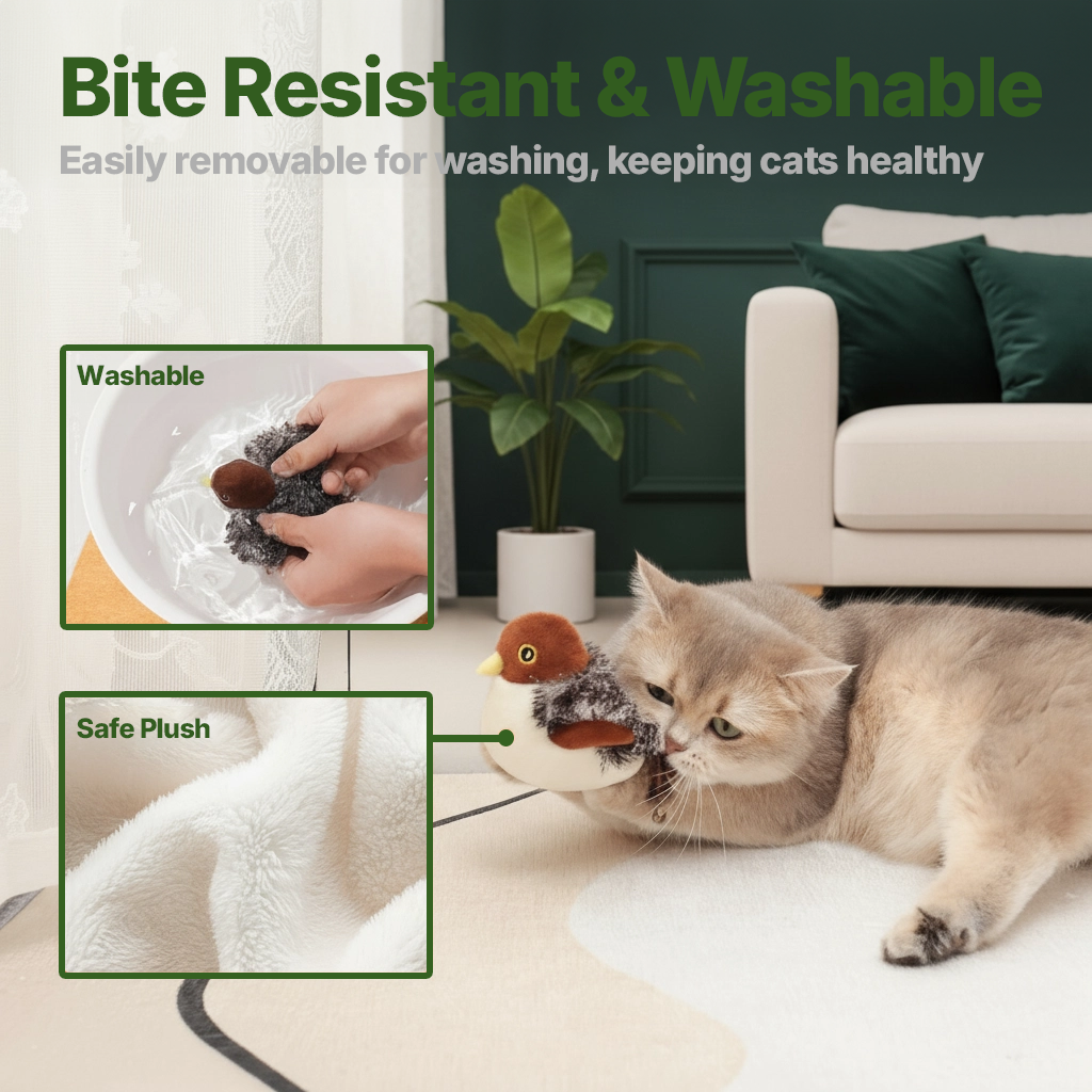 🎅Top Christmas Gift 2025 🎉Flapping Bird Cat Toy😻Cat’s New Playmate