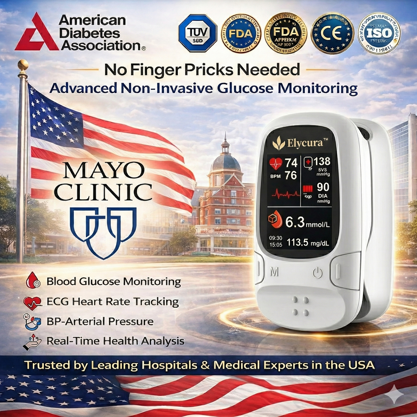 🔥Final 3 Hours: 50% OFF🏆Develops Newly Launched Non-Invasive Smart Glucose Meter✅TGA Approved