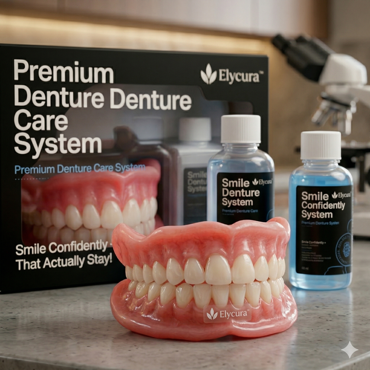 🌎Ends Today: 50% OFF!  Elycura™  Custom-Fit Full Functional Dentures Make you more confident