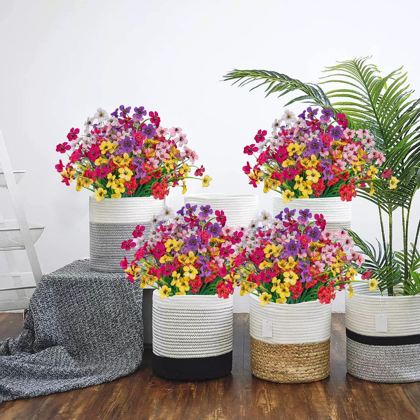💥Upgraded high-grade material 🌱High-Grade Material Artificial Flowers(Zero Pollen Allergies)