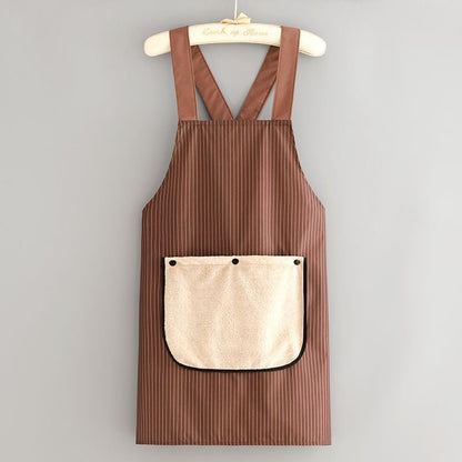 🔥Last Day 50% OFF - 🔥 Apron with Pockets for Women and Men Cross Back Design with Towel