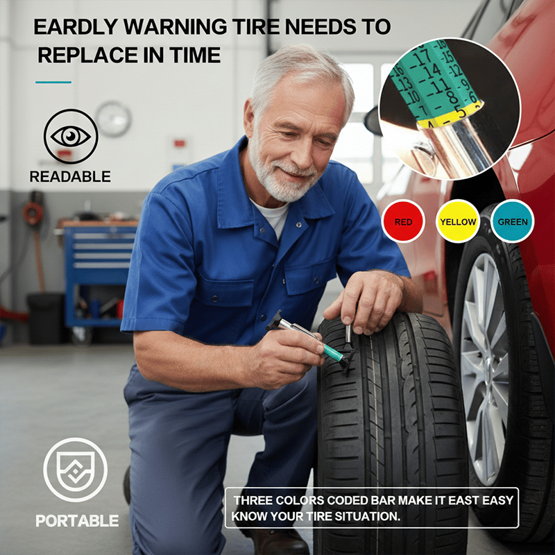 🔥Last Day 49% OFF-🚗Car Tire Tread Depth Gauge