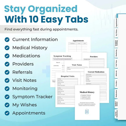 🔥Last Day SALE 50% OFF - 🩺❤️Doctor-Approved Medical Visit Logbook: Your Essential Medical Planner📘