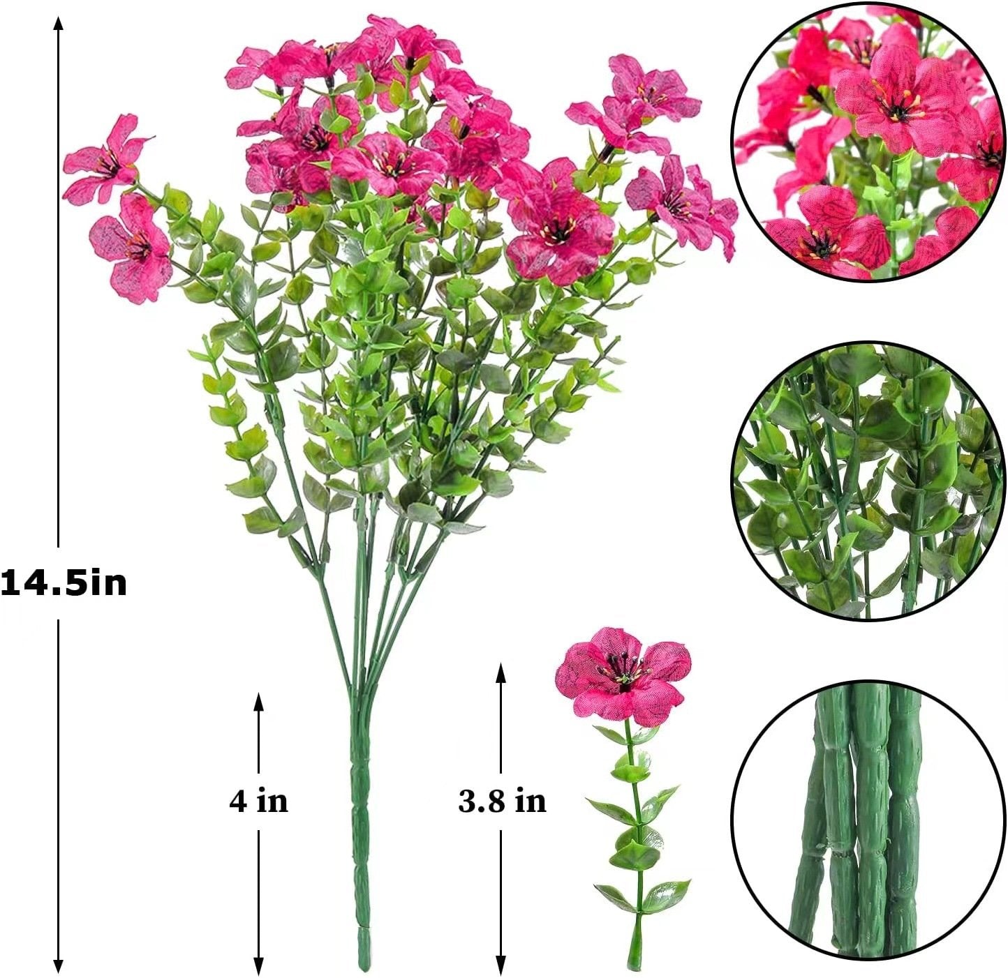 💥Upgraded high-grade material 🌱High-Grade Material Artificial Flowers(Zero Pollen Allergies)