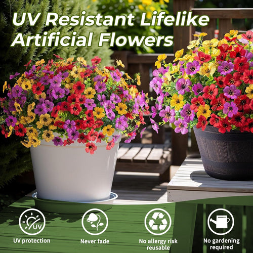 💥Upgraded high-grade material 🌱High-Grade Material Artificial Flowers(Zero Pollen Allergies)