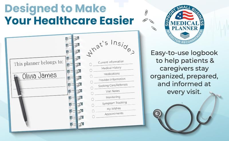 🔥Last Day SALE 50% OFF - 🩺❤️Doctor-Approved Medical Visit Logbook: Your Essential Medical Planner📘