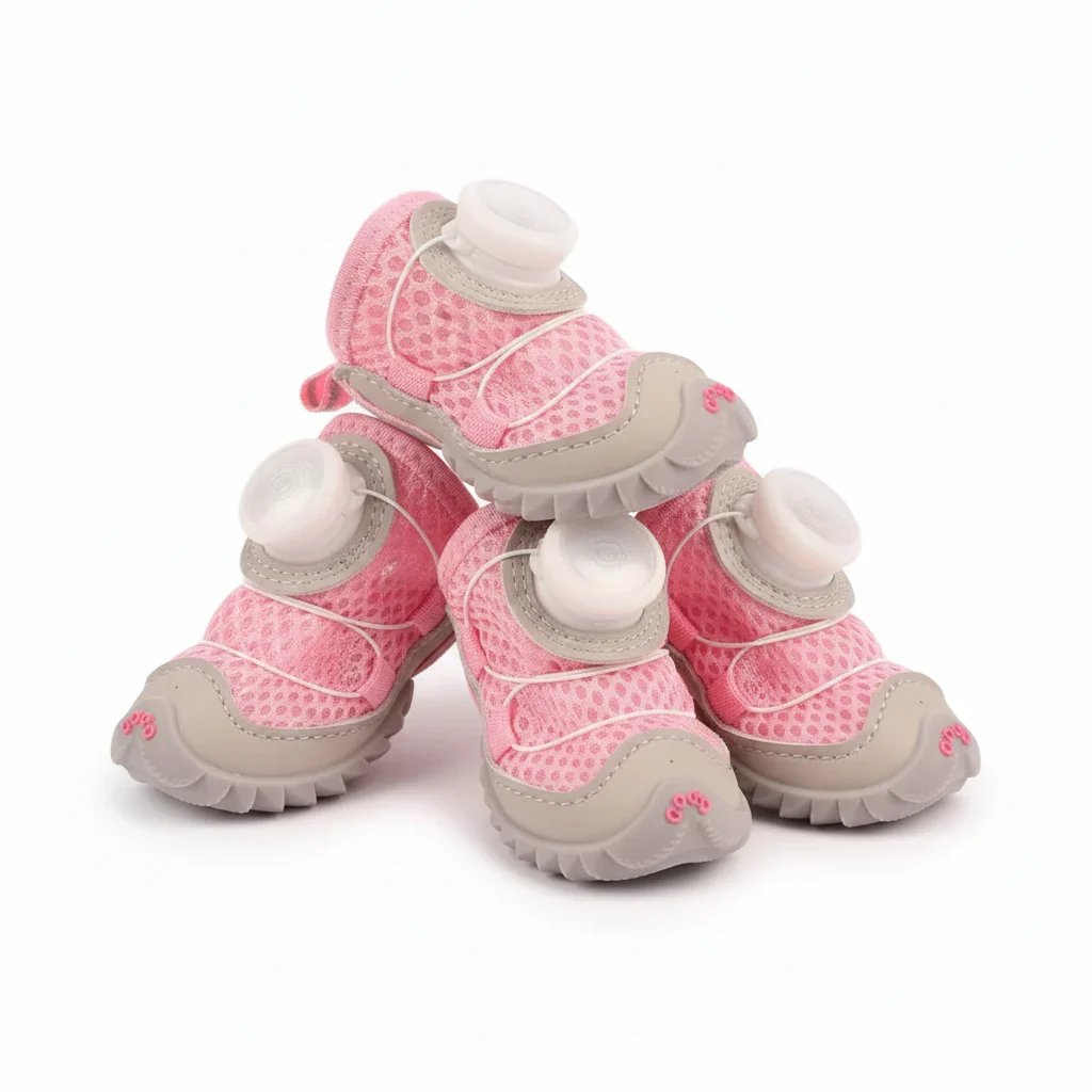 Comfortable paw-shaped shoes (2 pairs) suitable for dogs of all sizes