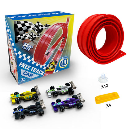 🎄🎁 2025 Christmas Surprise Gift: DIY Racetrack Racing Toy 🚗✨