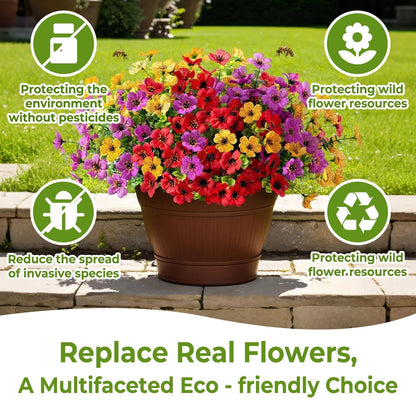 💥Upgraded high-grade material 🌱High-Grade Material Artificial Flowers(Zero Pollen Allergies)