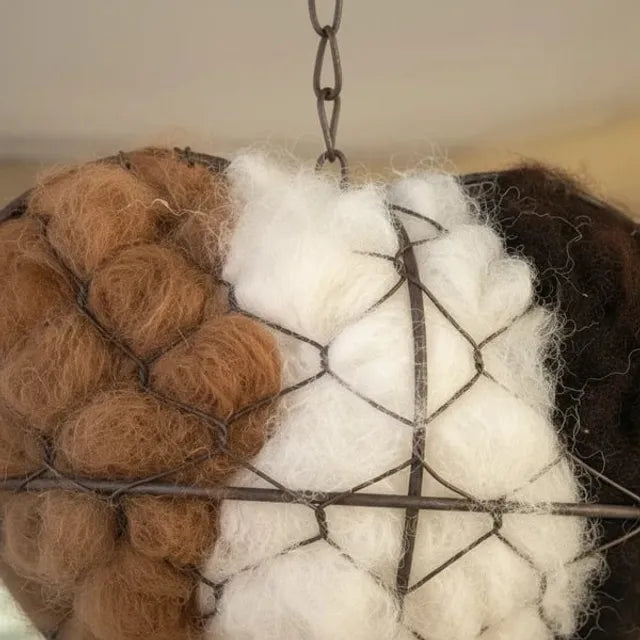 🔥LAST DAY 50% OFF - 🕊️🏡Handmade Natural Alpaca Fiber Bird Nesting Heart❤️Bird lovers gift