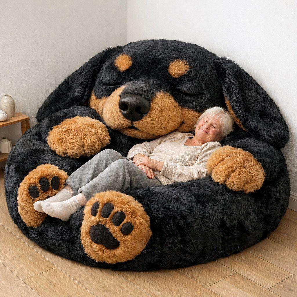 🔥Save up to 49% OFF ends soon🌟🐶 Fluffy dog sleeping bag– Soft, Warm & Purrfectly Cozy😴💤